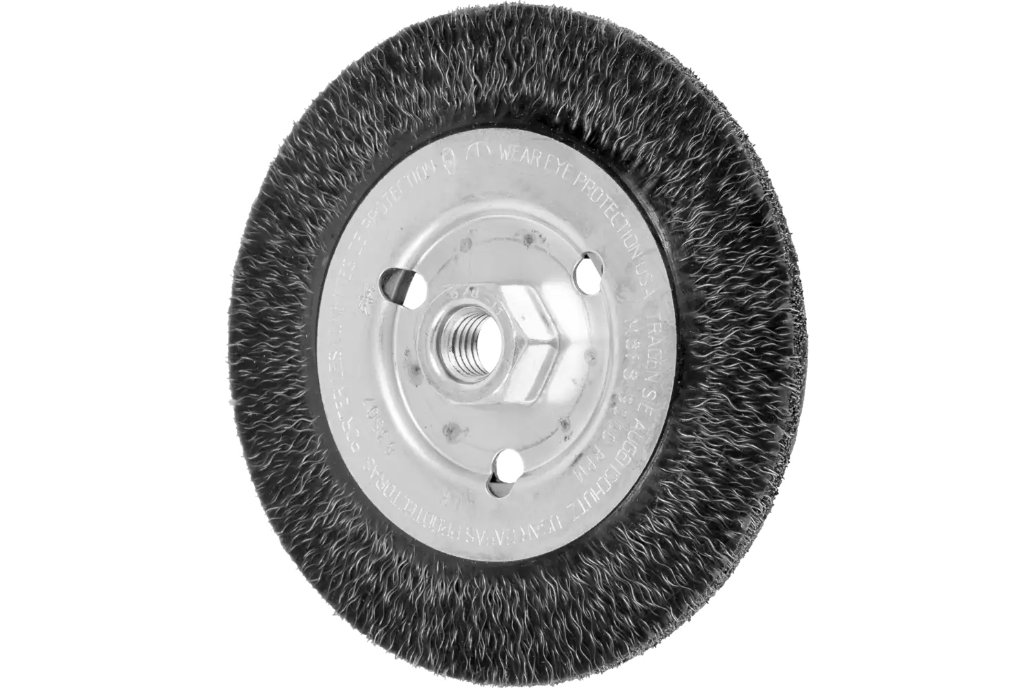 Show details for Pferd Encapsulated Stringer Bead Brush 6" Dia .014 Cs 5/8-11 Thread Ecap Grade E4 Picture of Pferd Encapsulated Stringer Bead Brush 6" Dia .014 Cs 5/8-11 Thread Ecap Grade E4